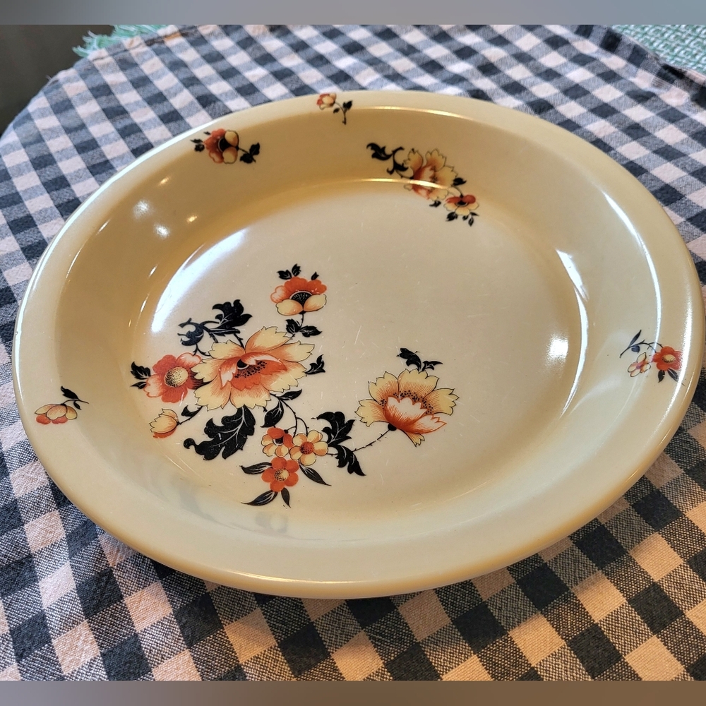 Vintage Fraunfelter China Pie Plate Royal Rochester Pie Plate Retro Country